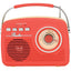 RETRO BT PORT RADIO RED