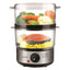 2 TIER FOOD STMR BLK
