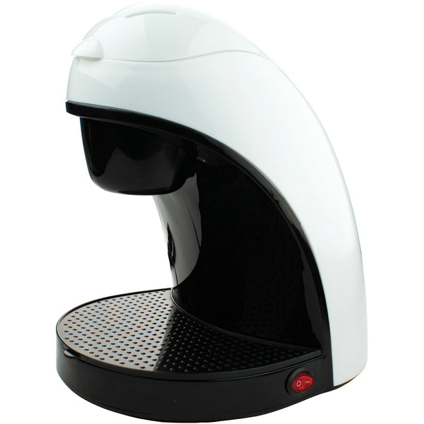 BRENTWOOD Single Cup Cofee Makr White