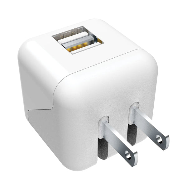 2.4AMP DUAL USB CHRGR WHT Main image