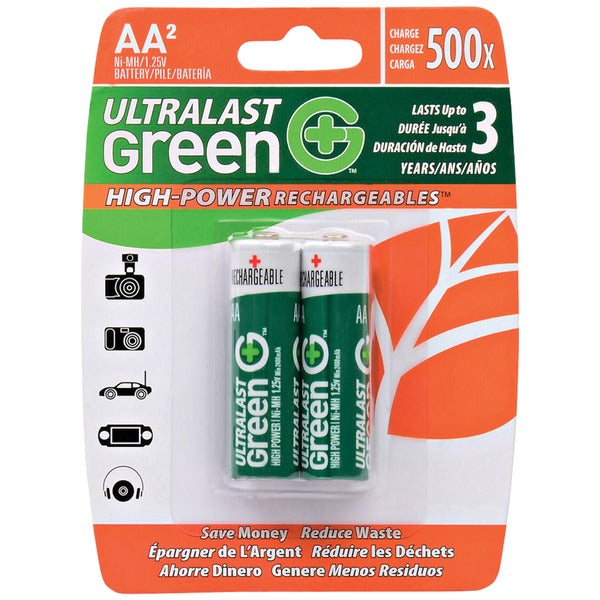 2PK NIMH CARDED AA BATT Main image