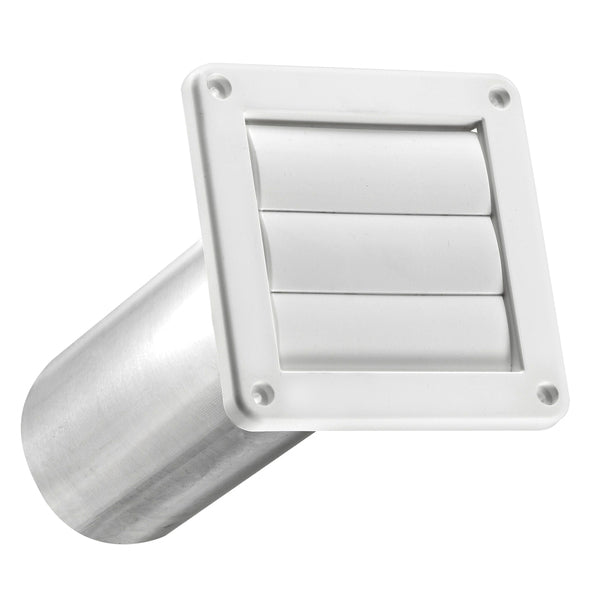 4IN LVR VNT W/TL PIPE WHT Main image