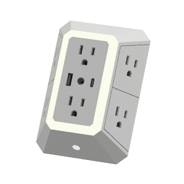 6OT 2USB PORTS & ADJ LED