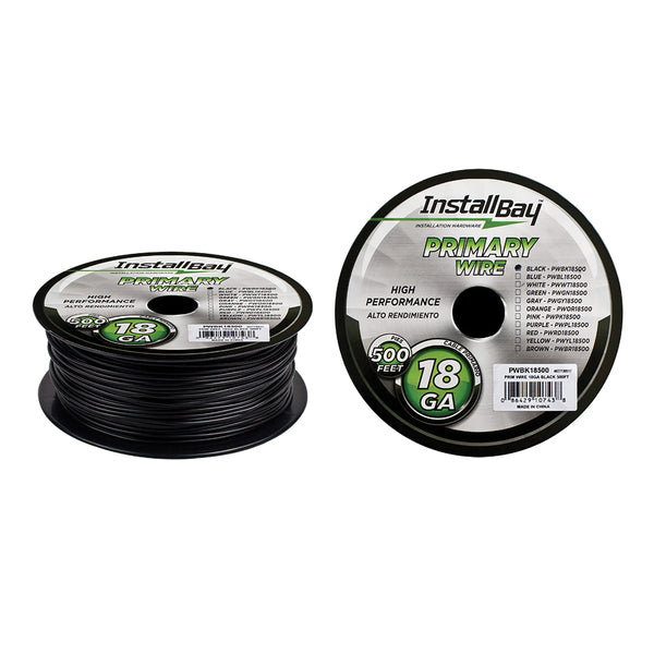 18GA PRMRY WIRE 500FT BLK