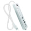 8FT 2USB HVY DTY SRG WHT