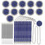 SCRTY 12 PACK PEN SET BLU