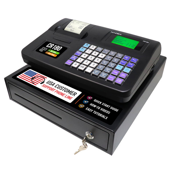 CR180 CASH REGISTER BLK