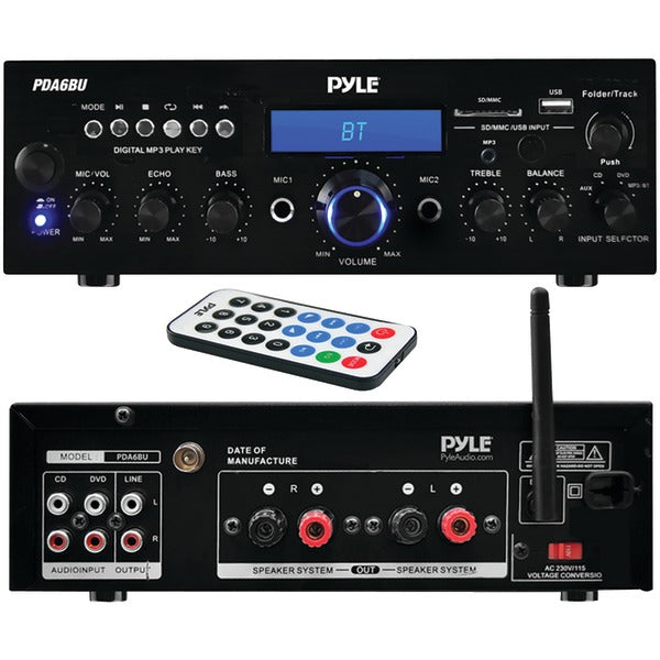 PYLE 200W Blth Stereo Amplifier Rcvr