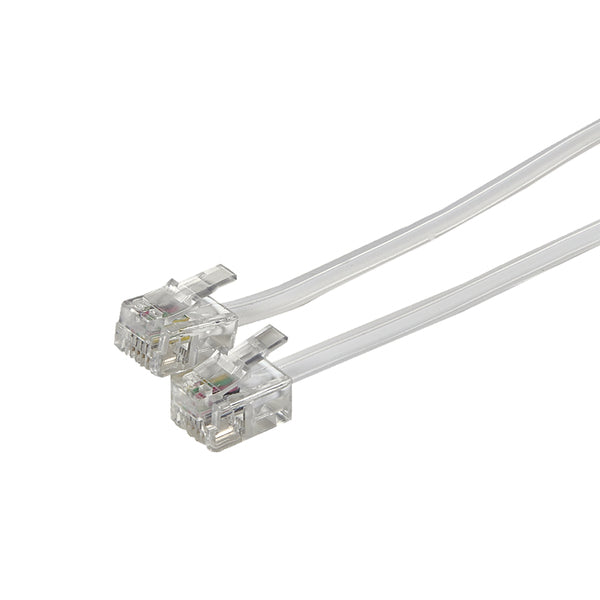 7FT MOD PHONE CORD WHT Main image