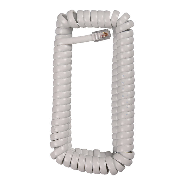 12FT PHONE COIL CORD WHT Main image