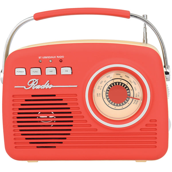RETRO BT PORT RADIO RED Main image