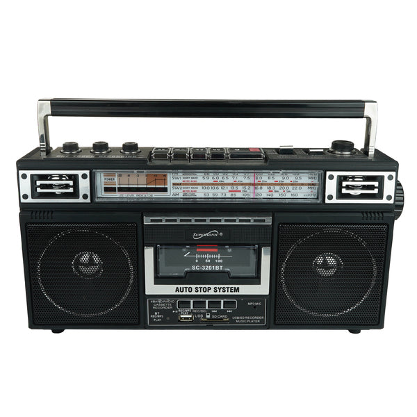 4 BND CASSETTE RDIO BLK