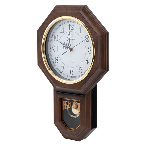 17IN WOOD PENDULUM CLK Main image