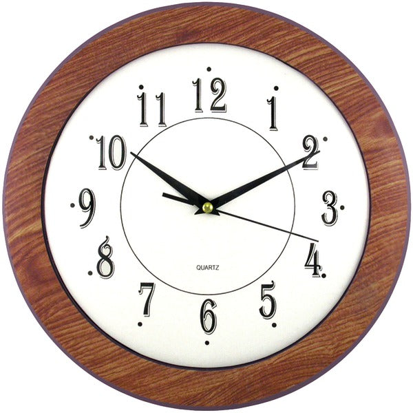 12IN WOOD ROUND CLOCK Main image