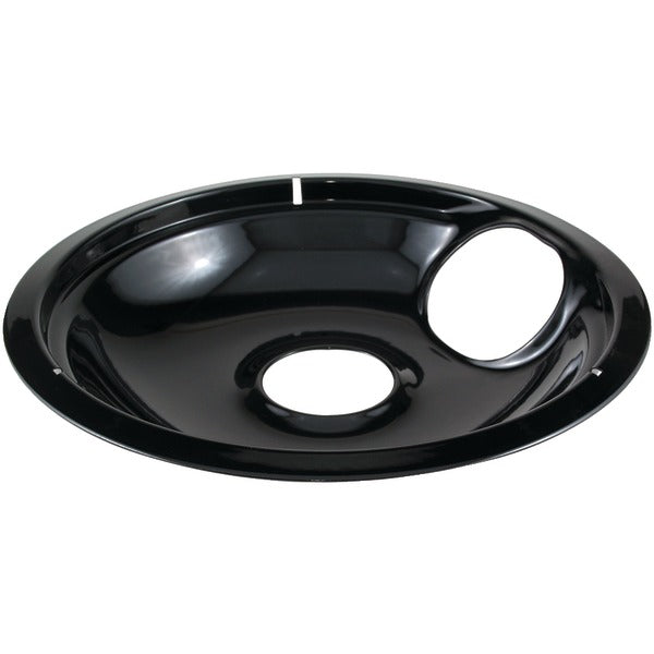 BLK PORCLN DRIP PAN 8IN Main image