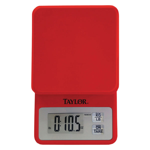 TAYLOR PRECISION PRODUCTS Compact Kitchen Scale Red