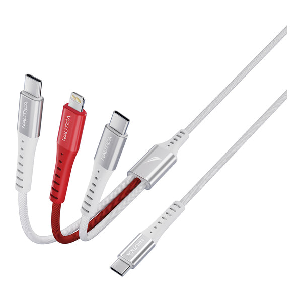 60W 3IN1 CHRG CBL WHT Main image