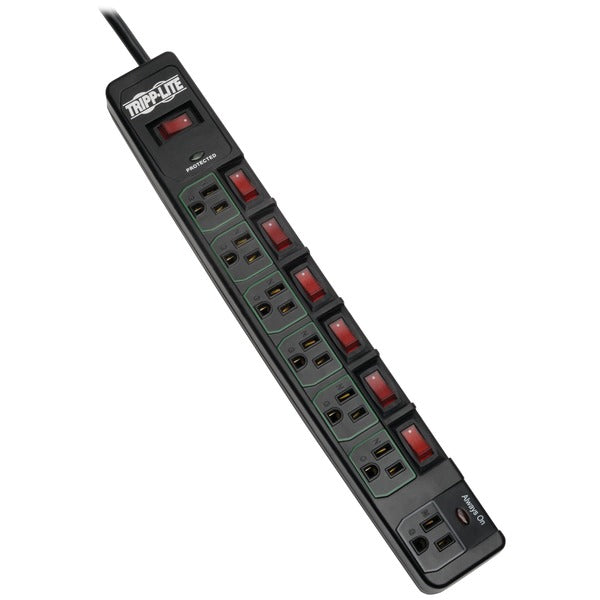 TRIPP LITE BY EATON 6-Ft 7Out 1080J Surge Black