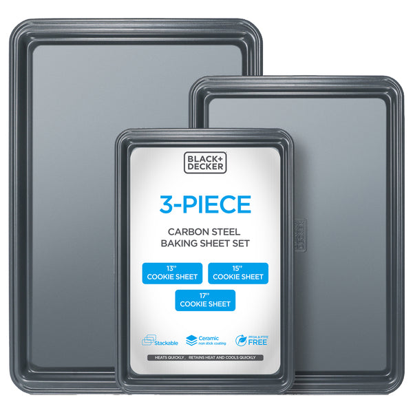 BLACK+DECKER 3-Pc Cs Baking Sheet Set