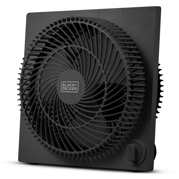 BLACK+DECKER 9-Inch Box Fan Black