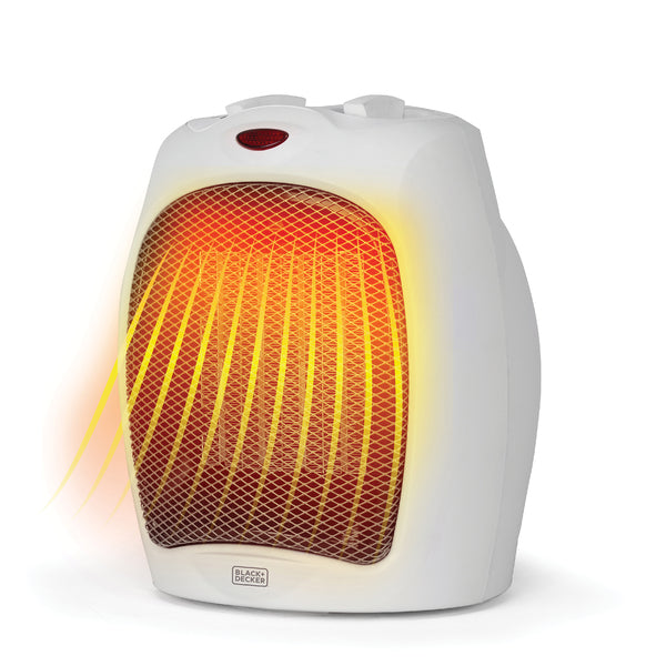 BLACK+DECKER Dskto Ceramic Heater White